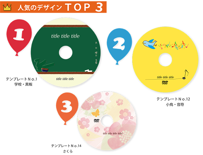 人気のデザイントップ3